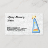 クリーニングサービス | クリーニングスプレー 名刺 (正面)