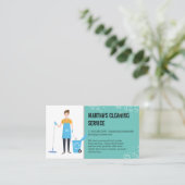 クリーニングサービス |クリーニングワーカー |シャボン玉 名刺 (スタンド正面)