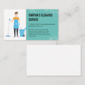 クリーニングサービス |クリーニングワーカー |シャボン玉 名刺 (正面/裏面)