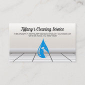 クリーニングサービス |クリーニング用品バスルームのタイル 名刺 (正面)