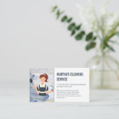 クリーニングサービス | クリーニング製品付きメイド 名刺 (スタンド正面)