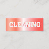 クリーニングサービス スキニー名刺 (正面)