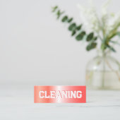 クリーニングサービス スキニー名刺 (スタンド正面)