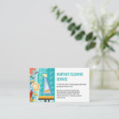 クリーニングサービス | スキージ皿クリーン 名刺 (スタンド正面)