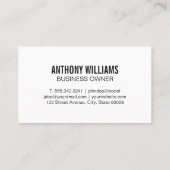 クリーニングサービス | スキージ | ウッド 名刺 (裏面)