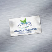 クリーニングサービス |スパークリーのハウスロゴ マグネット名刺 (インサイチュ)