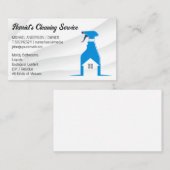 クリーニングサービス |スプレーボトルメイドロゴ 名刺 (正面/裏面)