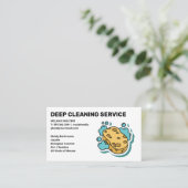 クリーニングサービス |スポンジとシャボン玉 名刺 (スタンド正面)