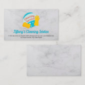 クリーニングサービス | スポンジと手袋 名刺 (正面/裏面)