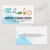 クリーニングサービス | ソープ 名刺 (正面/裏面)