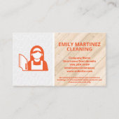 クリーニングサービス |タイル |木床 名刺 (正面)