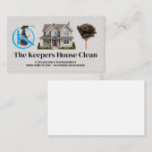 クリーニングサービス | ダスタ及びスプレースキージ 名刺 (正面/裏面)