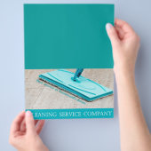 クリーニングサービス チラシ (手)