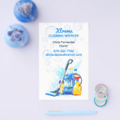 クリーニングサービス チラシ (シングル)