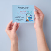 クリーニングサービス チラシ (手)