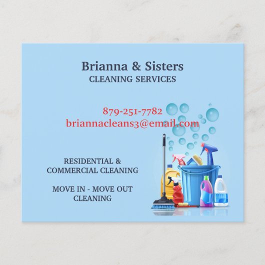 クリーニングサービス チラシ (正面)