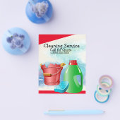 クリーニングサービス チラシ (シングル)