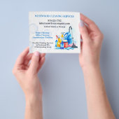 クリーニングサービス チラシ (手)