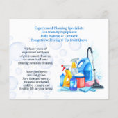 クリーニングサービス チラシ (裏面)