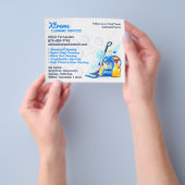 クリーニングサービス チラシ (手)