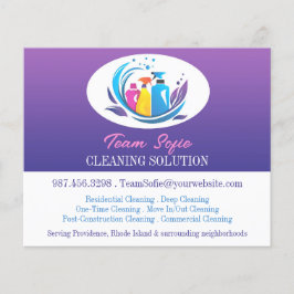 クリーニングサービス チラシ