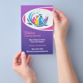 クリーニングサービス チラシ (ハンドル)