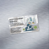 クリーニングサービス |ツールのアイコンのトリミング マグネット名刺 (インサイチュ)