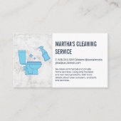 クリーニングサービス | トイレ清掃 名刺 (正面)