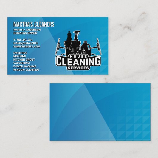 クリーニングサービス |ハウスキーパー 名刺 (正面/裏面)