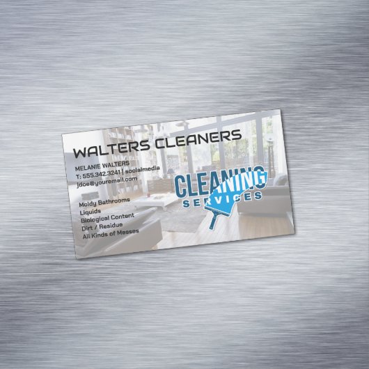 クリーニングサービス | ハウスクリーン マグネット名刺 (インサイチュ)