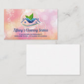 クリーニングサービス | ハウスロゴ | シャボン 名刺 (正面/裏面)