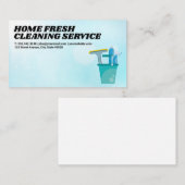 クリーニングサービス | バケット内のクリーンツール 名刺 (正面/裏面)