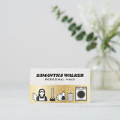 クリーニングサービス |バブル 名刺 (スタンド正面)