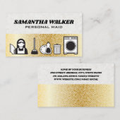 クリーニングサービス |バブル 名刺 (正面/裏面)