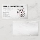 クリーニングサービス | ブルームロゴ 名刺 (正面/裏面)