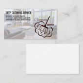 クリーニングサービス | ブロムクリーンモダンリビングルーム 名刺 (正面/裏面)