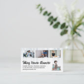 クリーニングサービス | ホテルとメイドサービススタッフ 名刺 (スタンド正面)