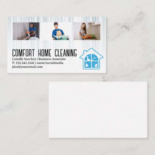 クリーニングサービス | ホテルワーカーズ | メイド 名刺 (正面/裏面)