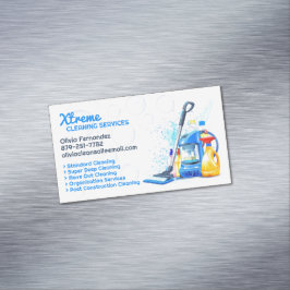 クリーニングサービス マグネット名刺
