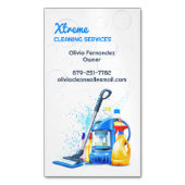 クリーニングサービス マグネット名刺 (正面縦)