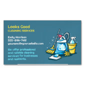 クリーニングサービス マグネット名刺 (正面)