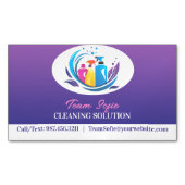 クリーニングサービス マグネット名刺 (正面)
