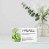 クリーニングサービス | メイドクリーニングウィンドウ 名刺 (スタンド正面)