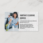 クリーニングサービス |メイドクリーニングオフィス 名刺 (正面)