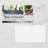 クリーニングサービス | メイドクリーニングカウンタートップ 名刺 (正面/裏面)