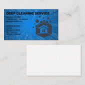 クリーニングサービス |メイドクリーニングロゴ 名刺 (正面/裏面)