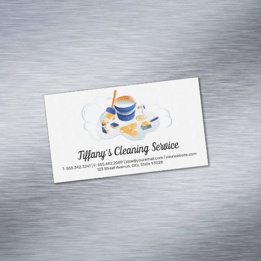 クリーニングサービス |メイドクリーニング用品タイル マグネット名刺 (インサイチュ)