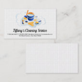 クリーニングサービス |メイドクリーニング用品タイル 名刺 (正面/裏面)