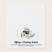 クリーニングサービス |メイドクリーニング用品タイル 名刺 (外部フラット)