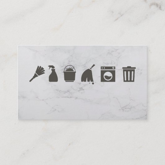 クリーニングサービス | メイドクリーニング用品 名刺 (裏面)